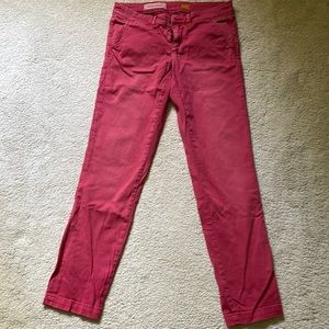 Muted red pants by Pilcro and the letterpress, size 26, midrise